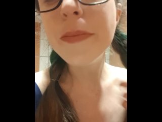 Peeing My Panties Into A Fastfood Restroom Toilet