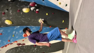 When Rock Climbing The Cock Pops Out