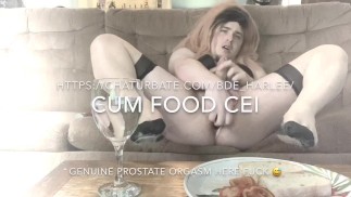 Sperma-Essen CEI für eine Crossdressing-Cumslut von BDE_Harlee auf Chaturbate!
