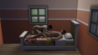 АЗИАТСКИЙ КРАСАВЧИК ПРОТИВ КАВКАЗСКОГО МЕДВЕДЯ — ОДНОСПАЛЬНАЯ КРОВАТЬ / SIMS 4