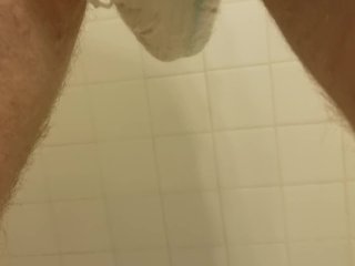 Pissing in and playing with my diaper