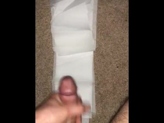 Stroking A Massive Load Out Of My Big Throbbing Cock