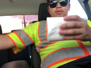 Construction Worker Masturbating