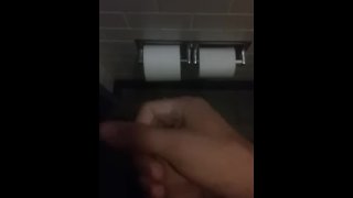 Masterbating in work restroom part three