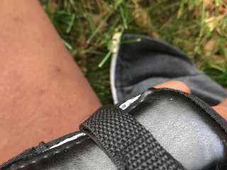 Flashing my MEATY PUSSY at the park.