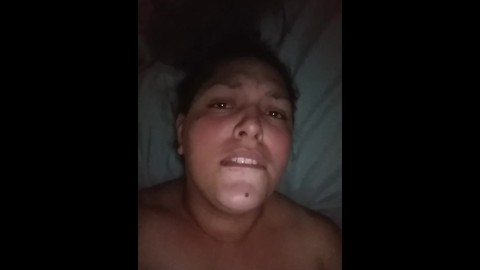 Watch Thick girl's cumming face as she orgasms after playing with her pussy