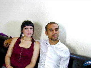 Teen amateur couple fuck in various positions at their first porn video