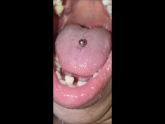 My delicious and spitty mouth and long tongue - Demo