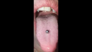 My delicious and spitty mouth and long tongue - Demo