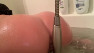 Quick Intense Orgasm In The Bath With The Shower Head