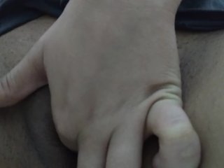 Slutty Latina touch herself in bathroom