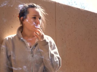 petite girl, woman smoke, smoke, cute