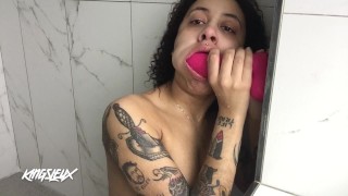 Tattooed Gives A Sloppy Shower Bj