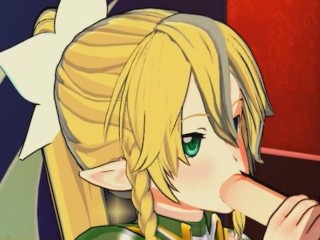 Espada Art Online - Leafa 3D Hentai Especial