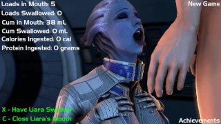 Liara Mass Effect Cum Dumpster Gameplay Door Loveskysan
