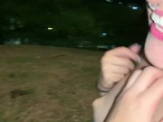 Preview 2 of MADY ALMOST GETS CAUGHT MASTURBATING IN PUBLIC PARK