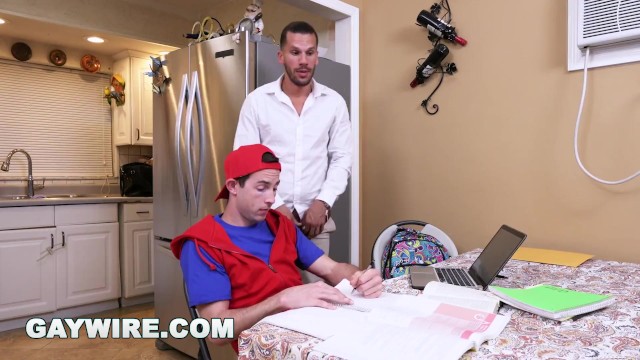 GAYWIRE - Step Dad Helps his Step Son Study, with a RAW Dick in the Ass! - Pornhub Gay