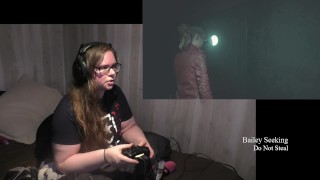BBW Gamer Girl Drinks and Eats While Playing Resident Evil 2 Part 4