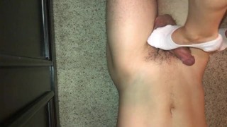Trampling Cock And Balls With Little White Socks