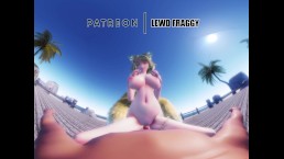 Touhou - Ran Yakumo Beach Pussygrind & Cowgirl [5K HENTAI VR]