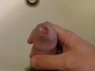 Horny Boy Wanking Precum + Cum
