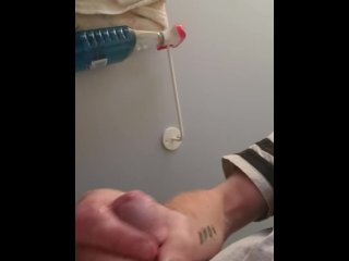 blonde, old young, solo male, cumshot