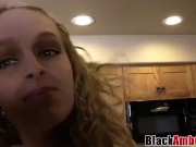 Preview 6 of Curly blonde Tiffany drilled hard after interracial trick