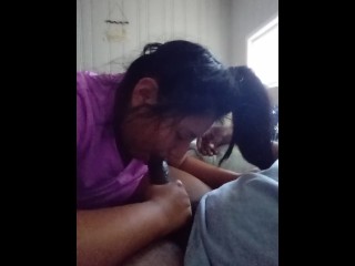 Quick_blowjob and swallow at Mom's house everyone one_is up stairs