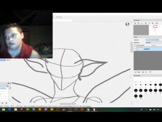 Lillith draws a pink Rathian while sporting a newly pierced lip!