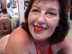 V 302 #Mature #Redhead is  #smokin and #shakin ass for you