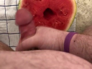 Gelukkige Nationale Watermeloendag!! Ik Neuk Een Melon. Kan Niet Klaarkomen, Tho