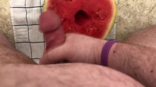 Happy National Watermelon Day!!! I Fuck A Melon. Can’t Cum, Tho