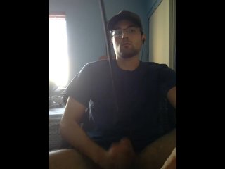 prostate toy, college, solo male wanking, anal masturbation