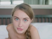 Preview 4 of WOWGIRLS Blue eyed 18 yo girl is stunned by a big dick. In endless orgasms!