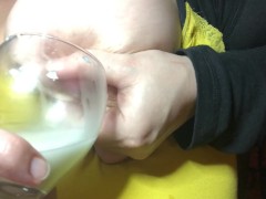 Lactating MILF Quenches Your Thirst