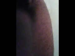 In the shower bout to stroke out a big load.