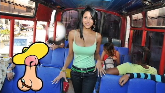 CULIONEROS - Young Colombian Babe Boards A Bus & Gets Fucked - EroThots