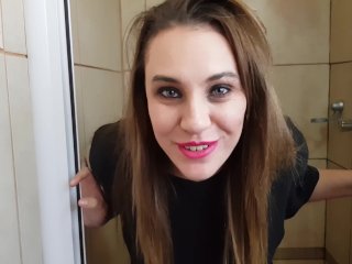 Stacey Unloads a huge Pee in Girlfriends Shower!