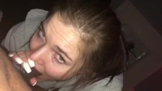 Dick Is Drained By A White Girl