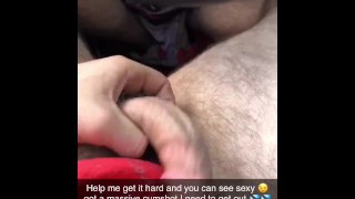 Big white cock masturbating in public on Snapchat