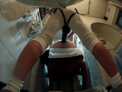 SUBMISSIVE HUSBAND- Femdom Strapon Very Painful Pegging