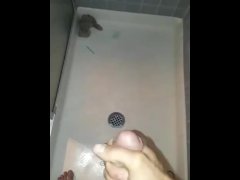 Jizz load before showering