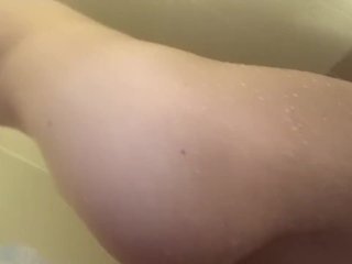 solo female, water, exclusive, squirt, shower fuck