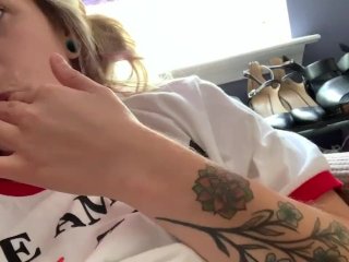 tattooed women, verified amateurs, female orgasm, finger masturbation