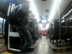 On the bus after the cloudy day