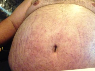 bear, bloat, belly, fat