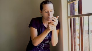 Sexy Mädchen Rauchen