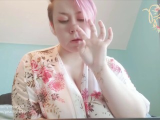 BBW with Huge Tits Picks Nose + Plays with Snot