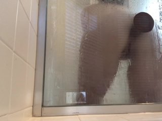 My ass gets fucked in the shower...Naughty Me )