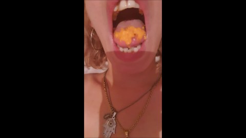Mix of vore, tongue, spit and mouth fetish - Short